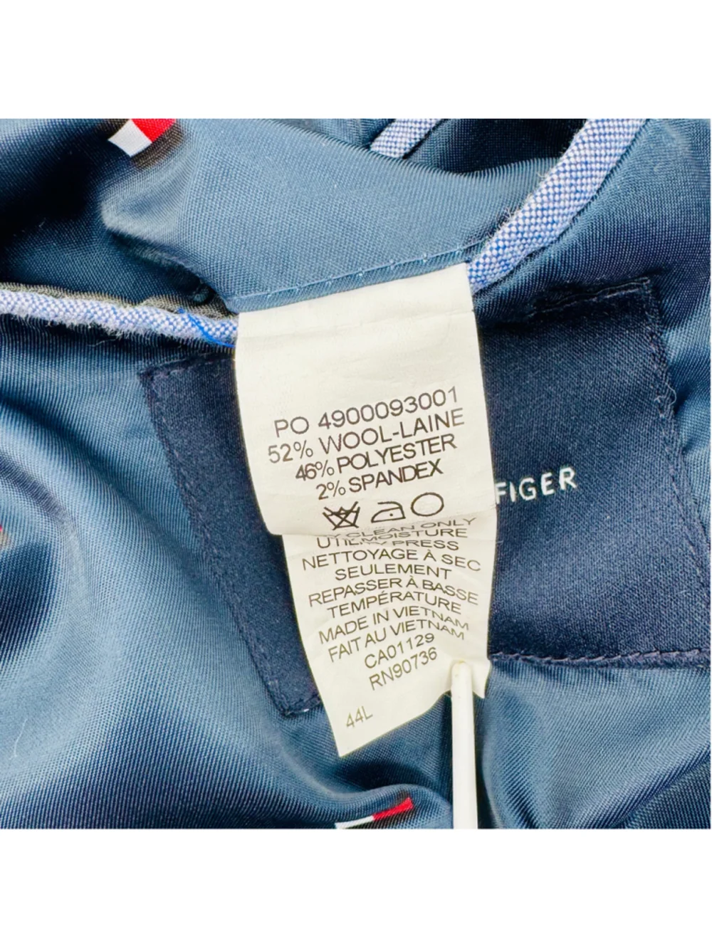 Tommy Hilfiger Blue Sport Coat Blazer Jacket Size 44L